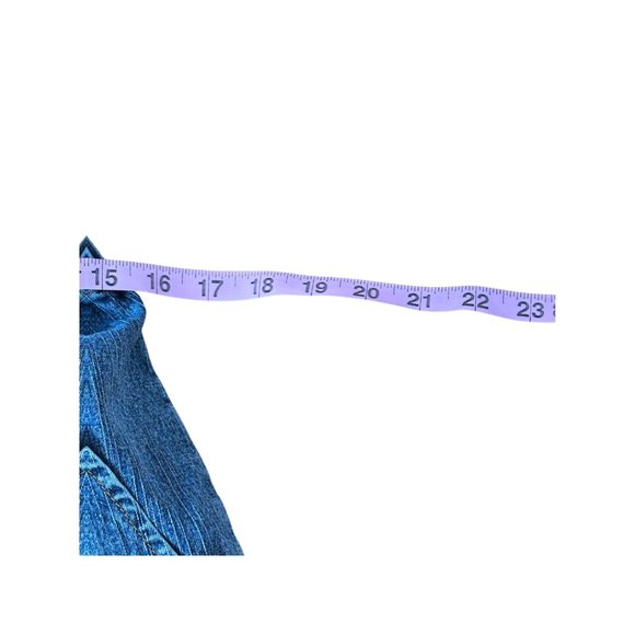 SOLD vintage one hanes place momcore denim shorts ramie cotton blend size large - Picture 10 of 11